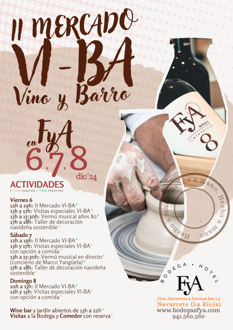 II Mercado de Artesanía Cerámica "VI-BA", Vino y Barro en FyA