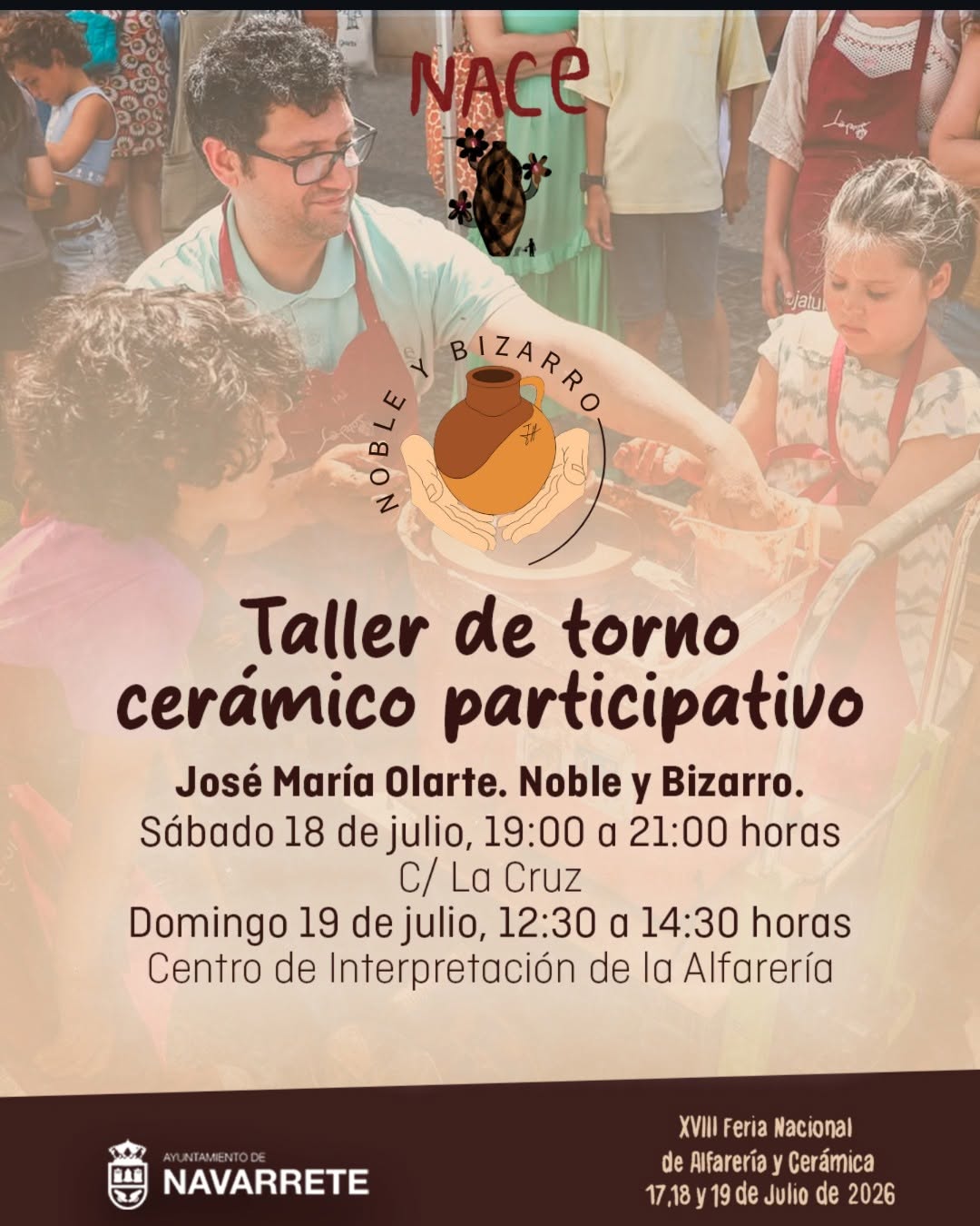 Taller de Torno Cerámico Participativo. Feria NACE 2026